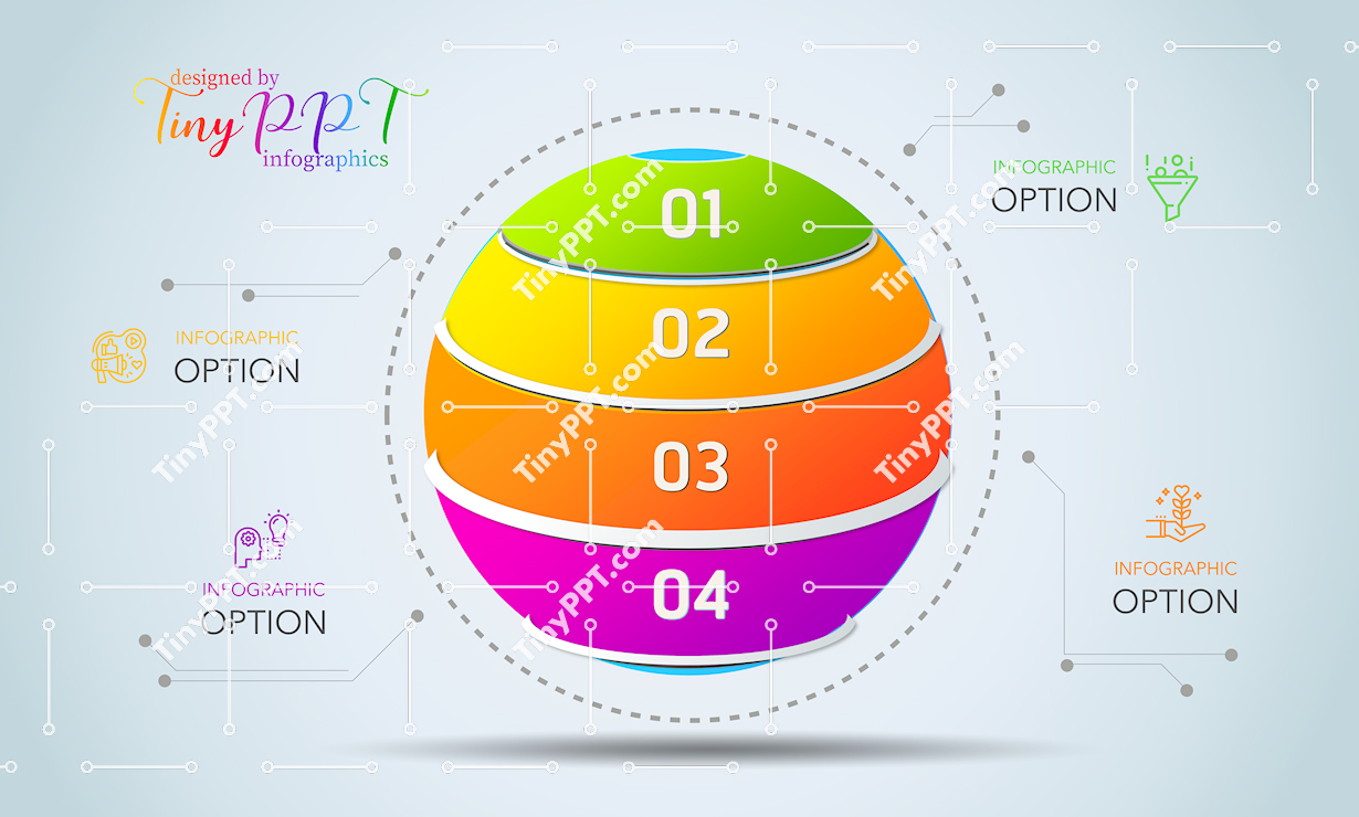 Layered Steps Infographic PPT