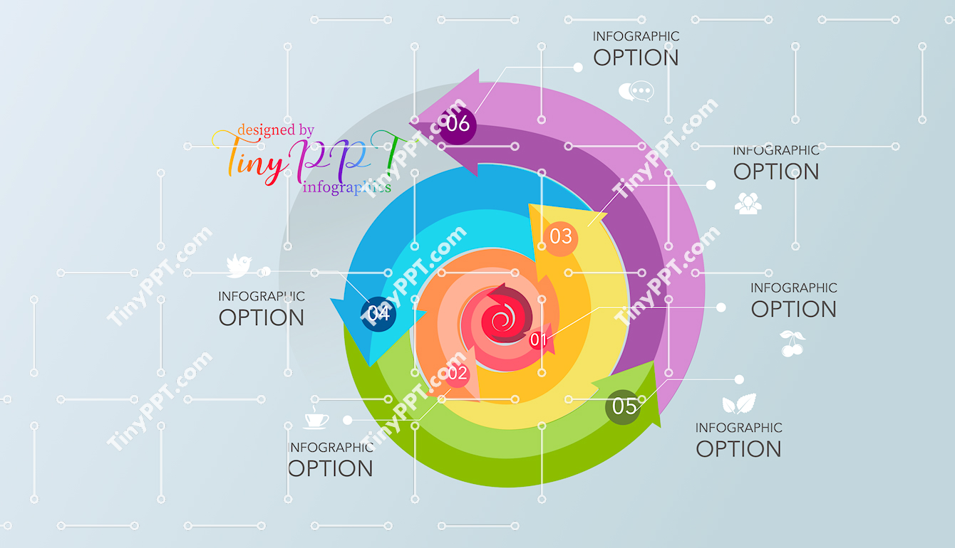 Spiral Growth Process Diagram PPT