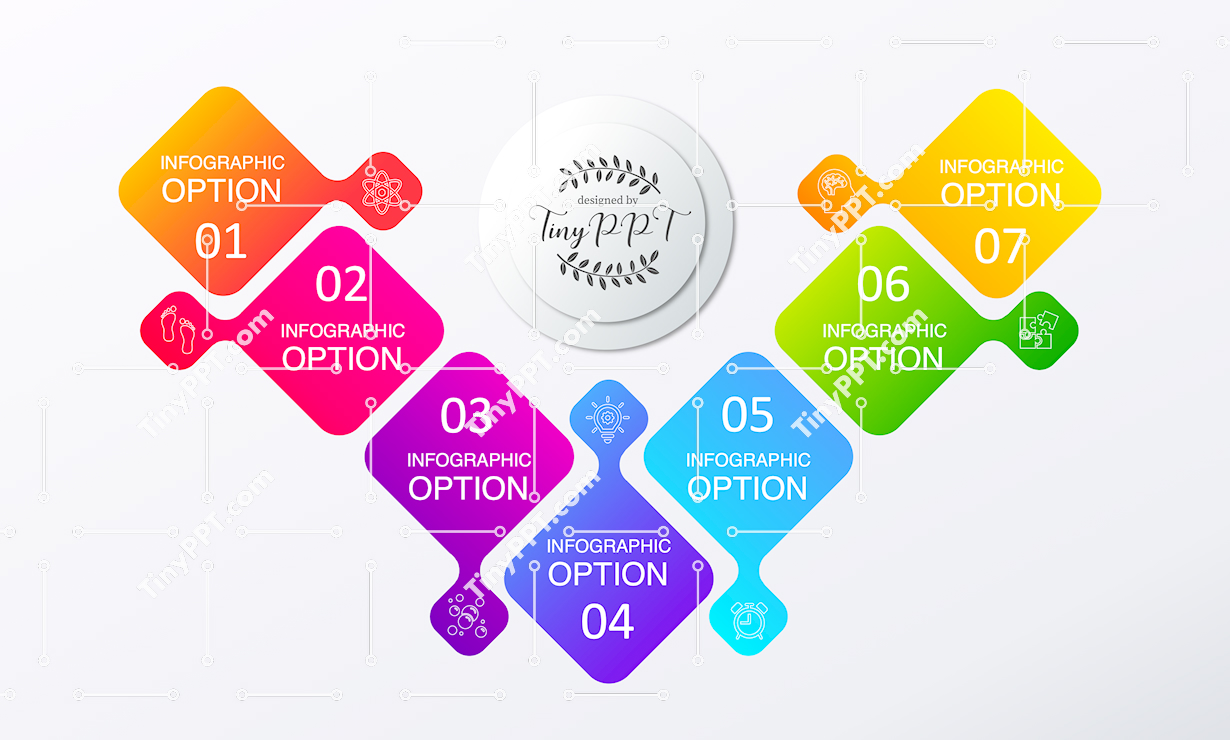 Multi Option List Infographic PPT