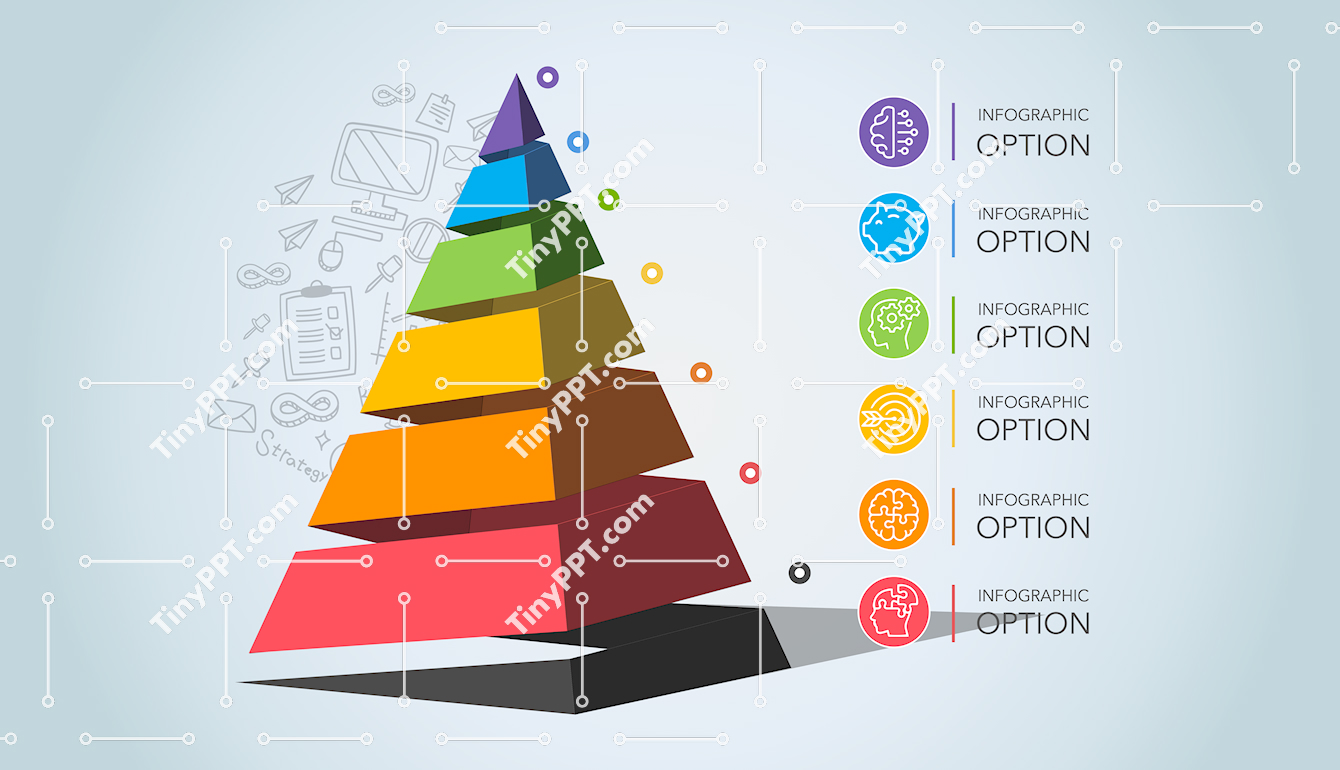Layered Pyramid Infographic Slide