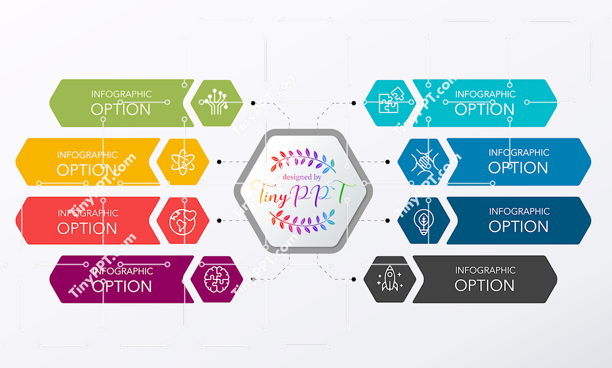 Hexagon Process Workflow PPT