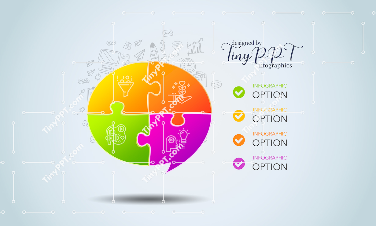 Puzzle Circle Diagram PPT