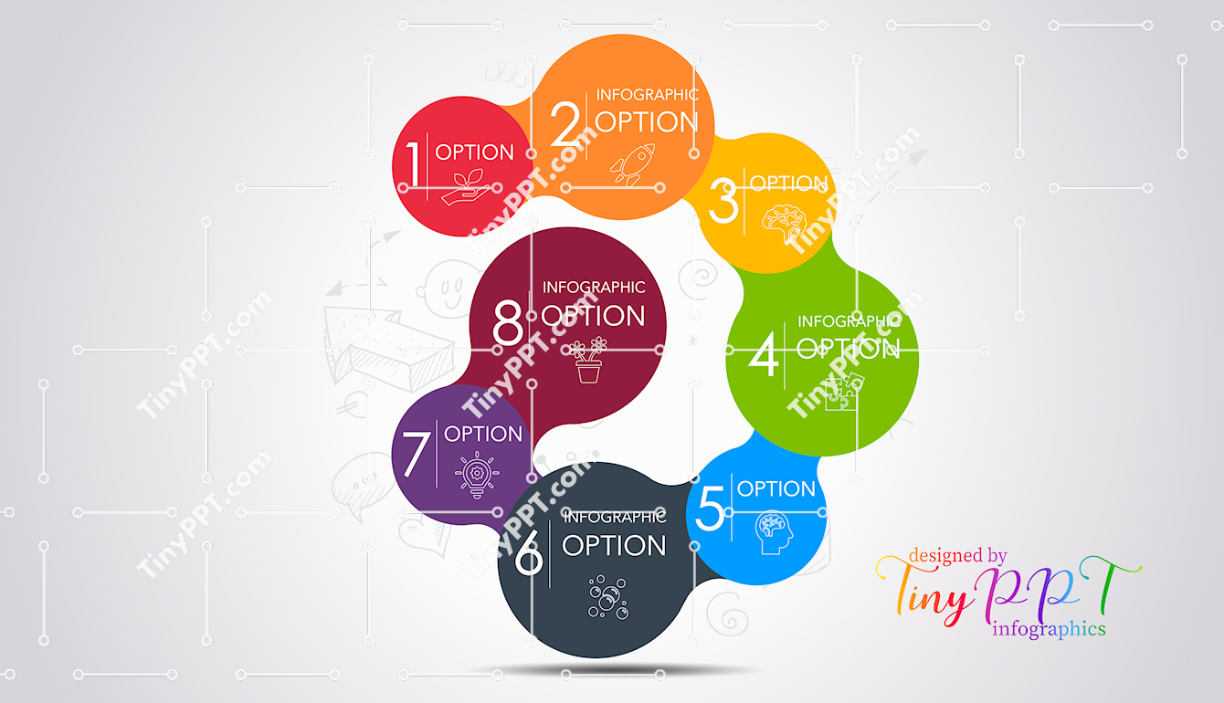 Circular Options Infographic PPT