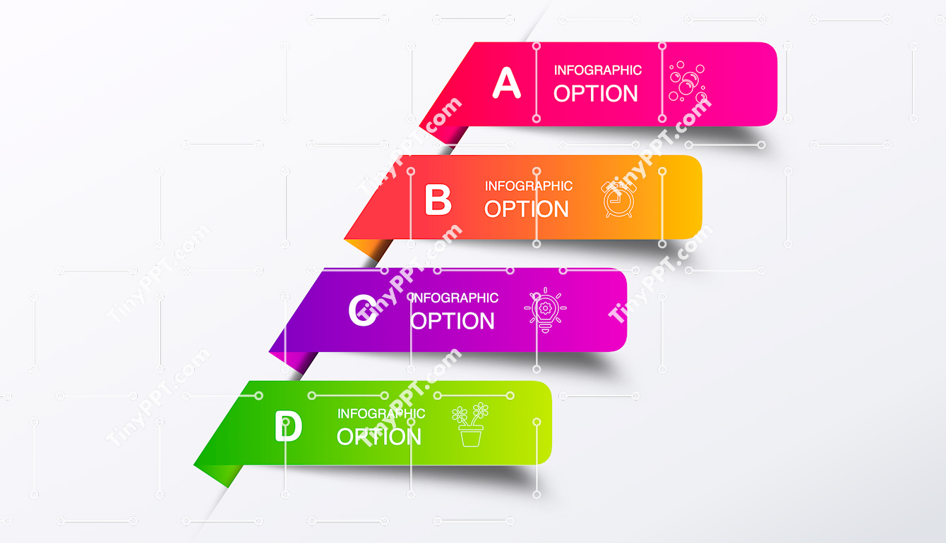 Horizontal Options Infographic Slide