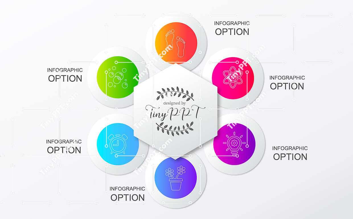 Hexagon Hub Infographic PPT