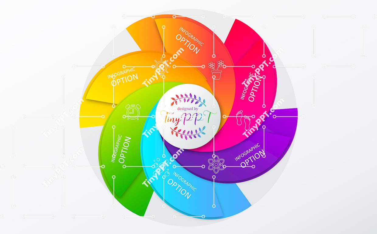 Layered Circular Steps PPT