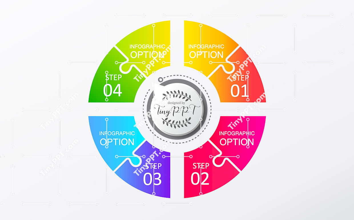 Four Step Process PPT Slide