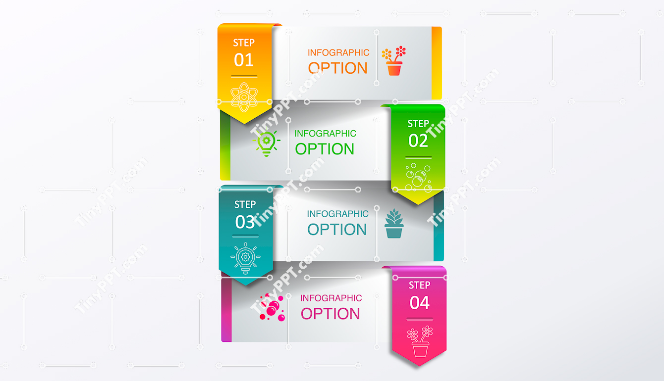 Vertical Process Infographic PPT