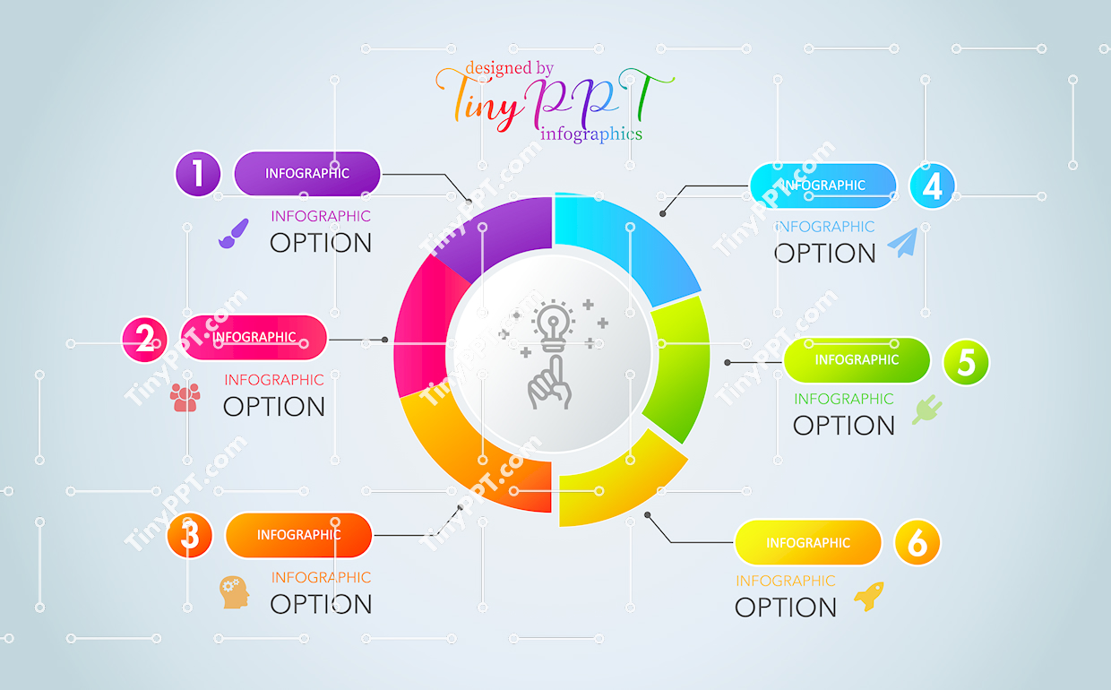Segmented Cycle Diagram PPT Slide