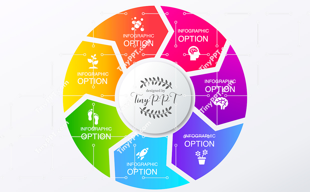 Segmented Cycle Infographic PowerPoint