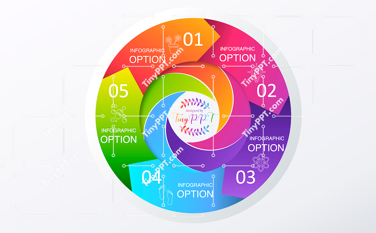 Circular Steps Diagram PPT