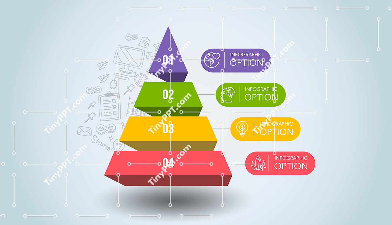 Pyramid Levels Infographic PowerPoint