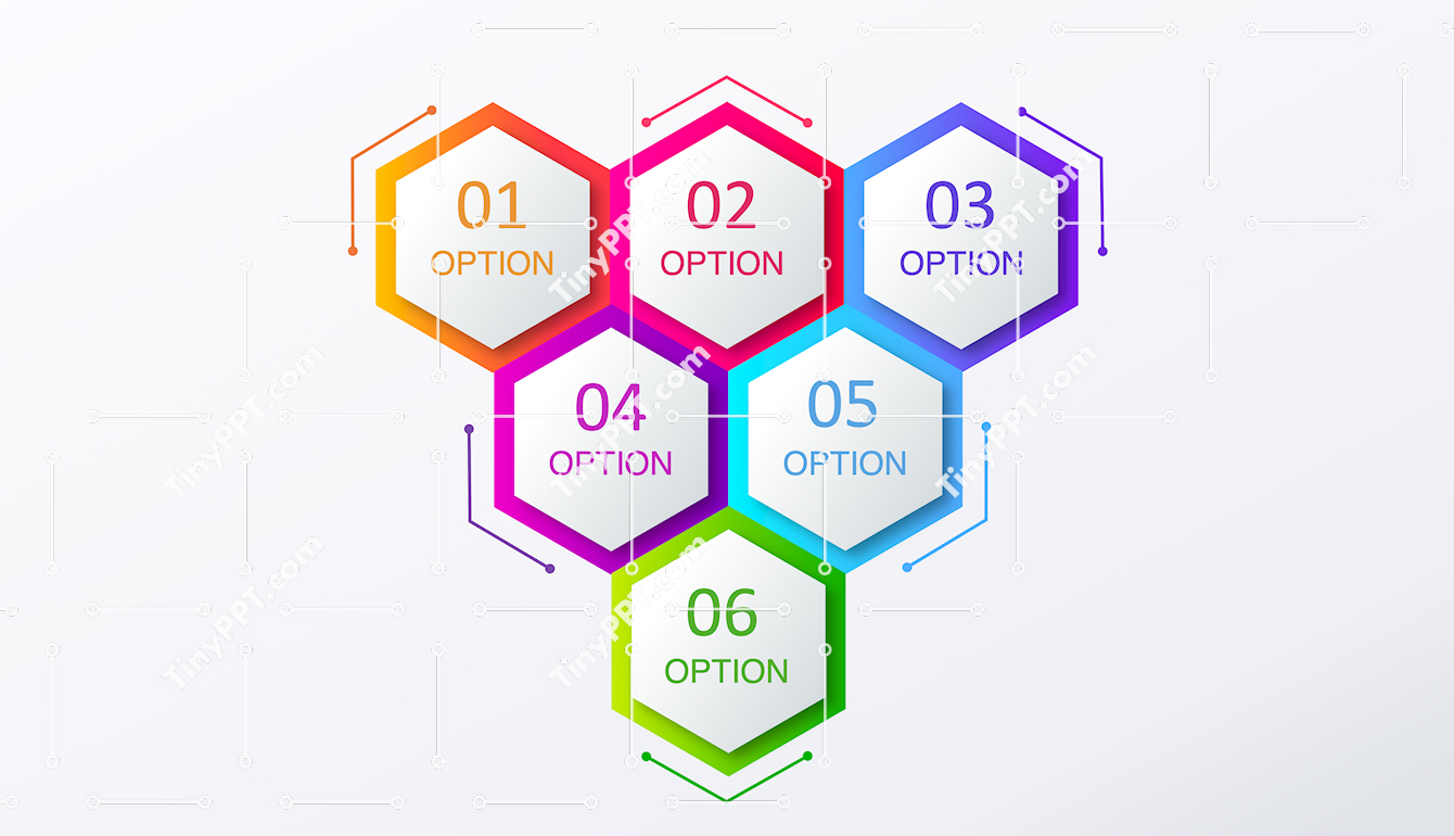 Hexagon Options Infographic PowerPoint