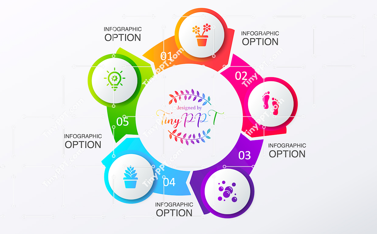 Radial Options Infographic Template