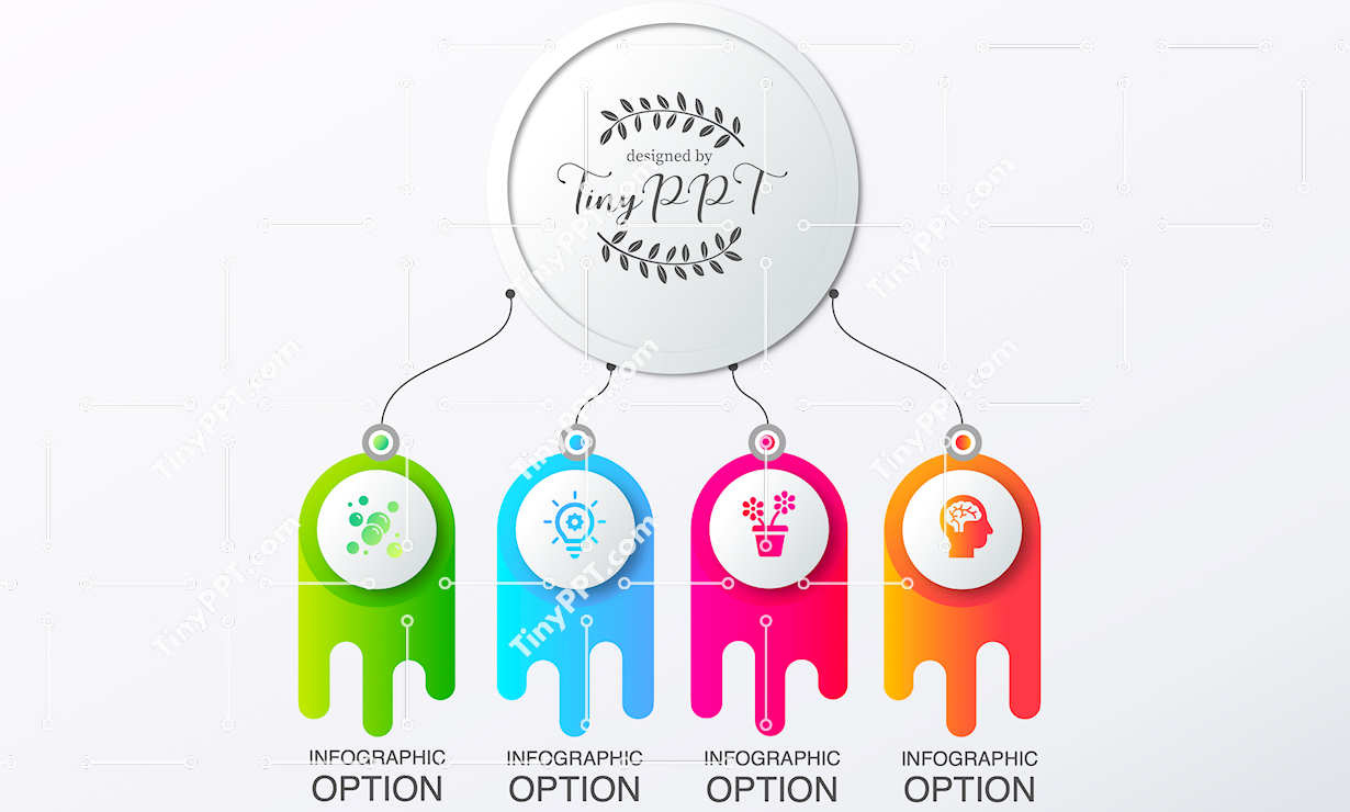 Vertical Process Infographic PPT