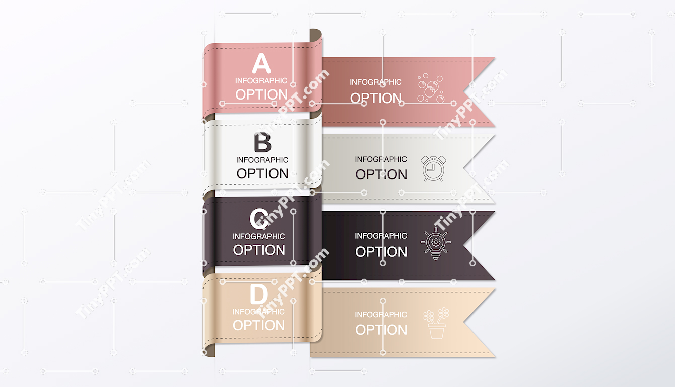 Vertical Tabs List Infographic Template