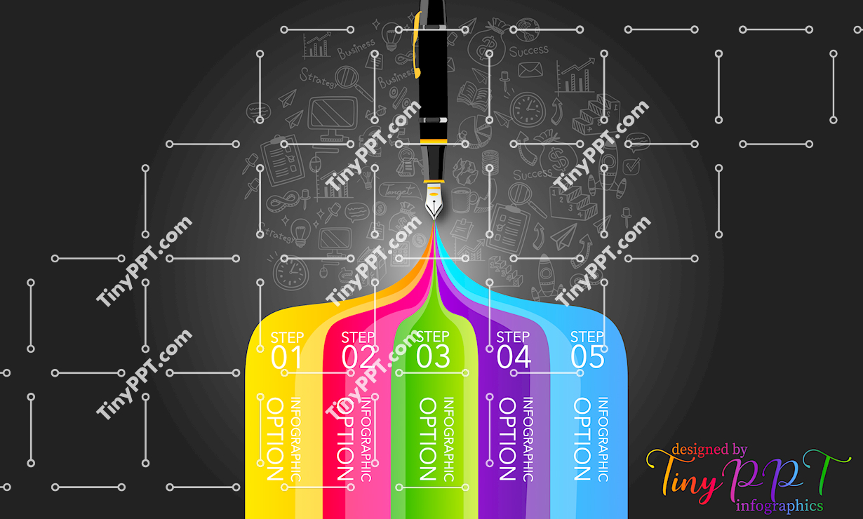 Vertical Funnel Steps Infographic PPT