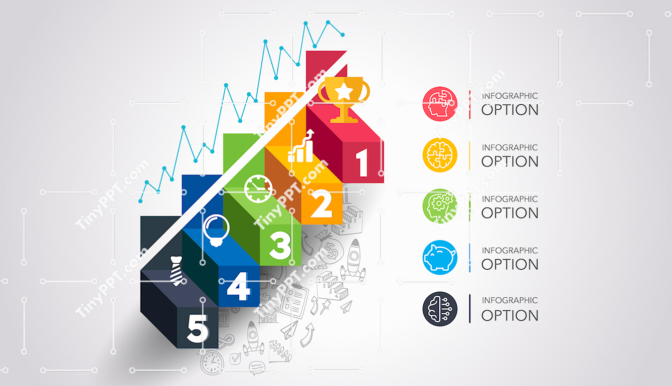 Upward Strategy Process PowerPoint