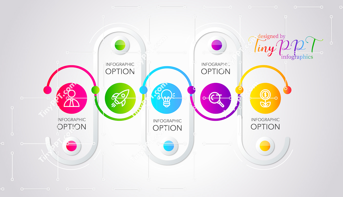 Vertical Steps Infographic Template