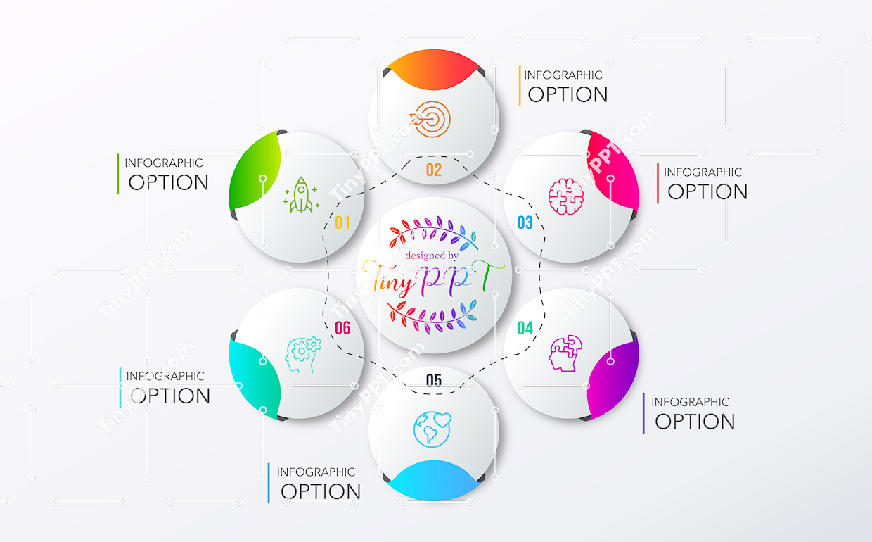 Circular Workflow Infographic PowerPoint