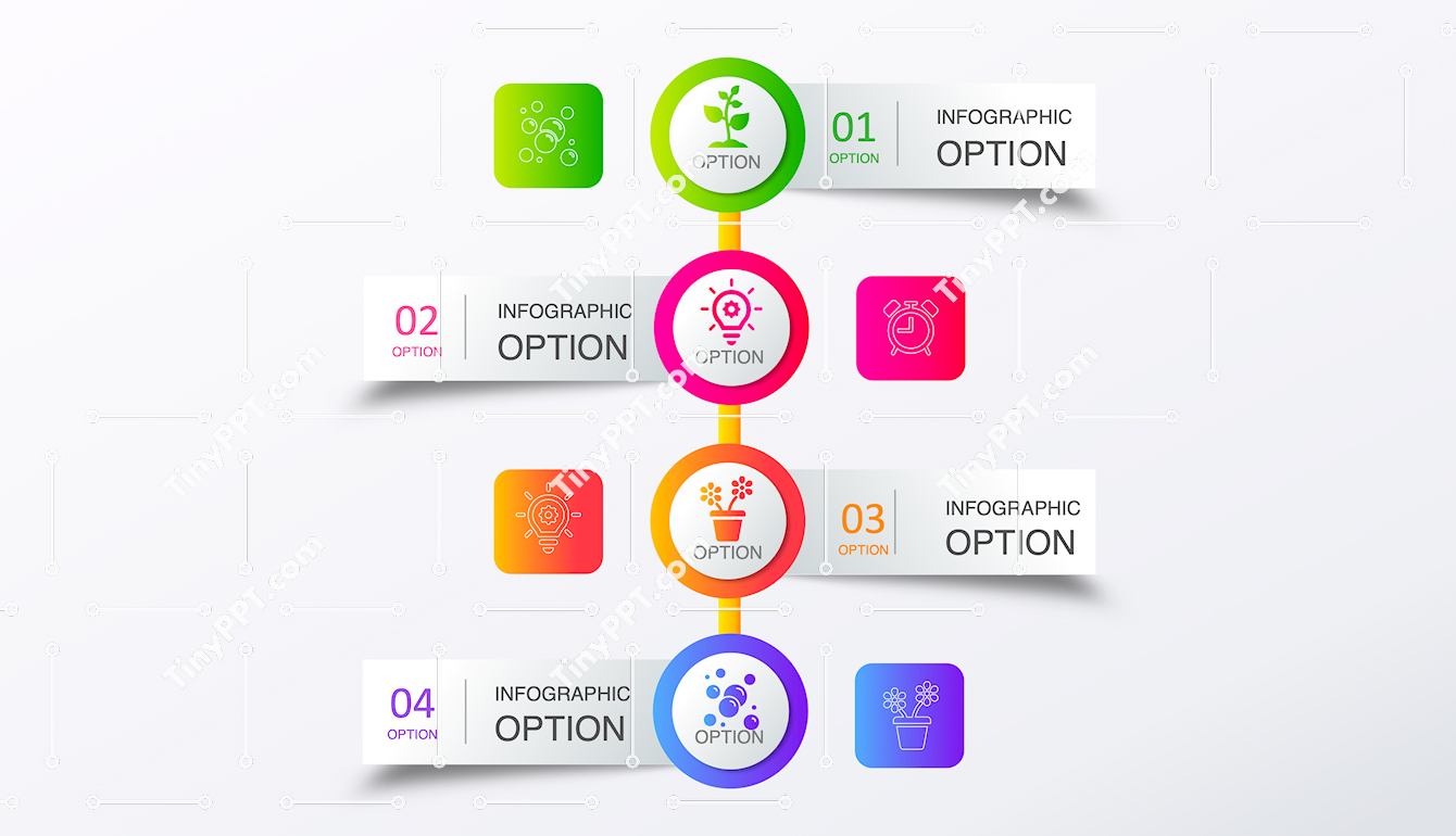 Vertical Process Diagram PPT Template