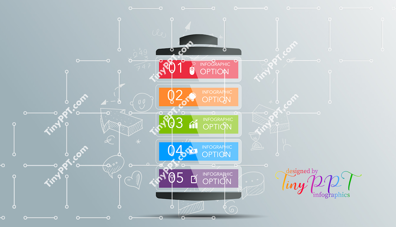 Vertical Steps Diagram PPT