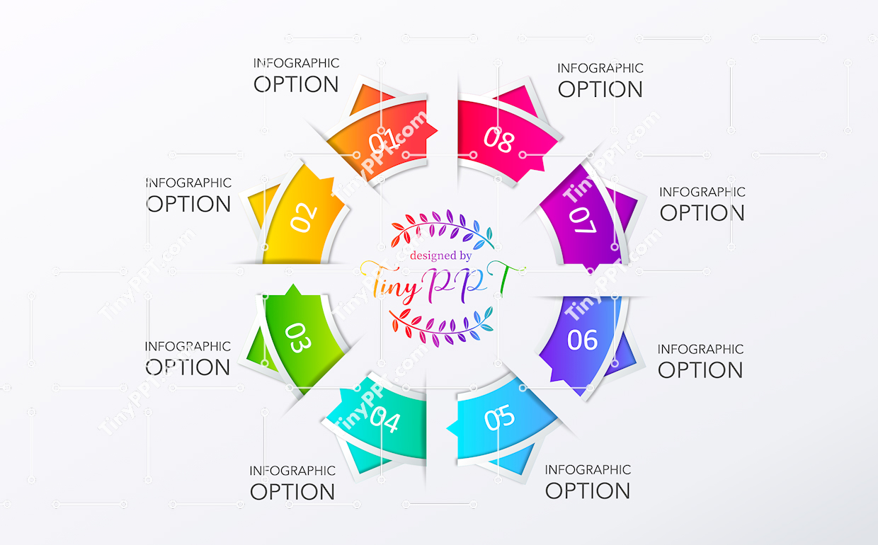 Eight Step Circular Process Template