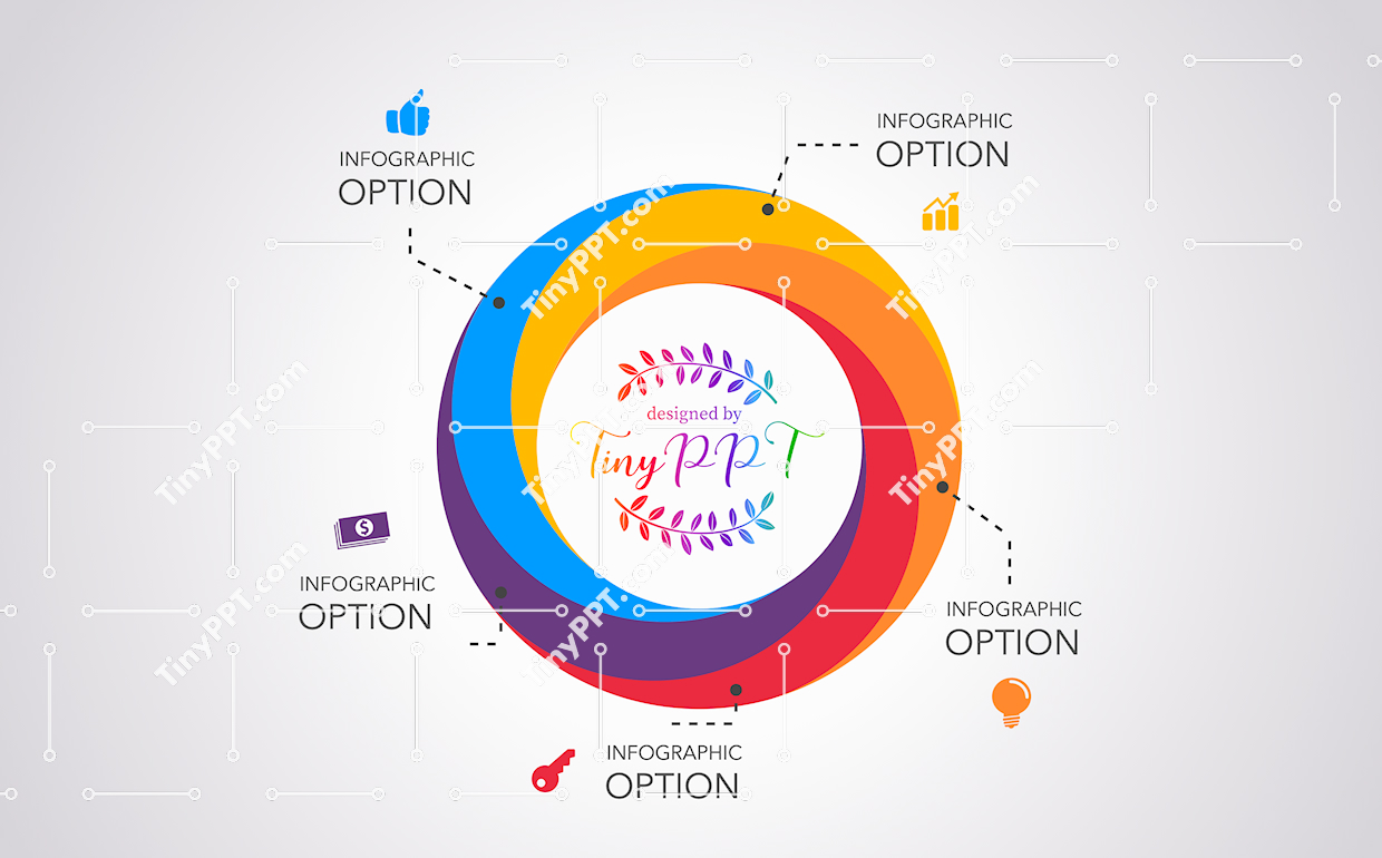 Layered Ring Process Diagram PPT