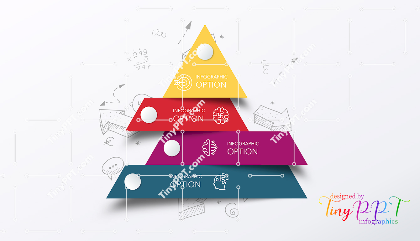 Tiered Pyramid Process Diagram PPT