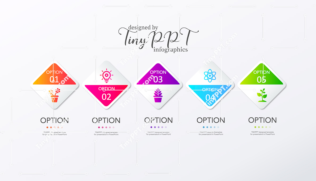 Diamond List Infographic PowerPoint