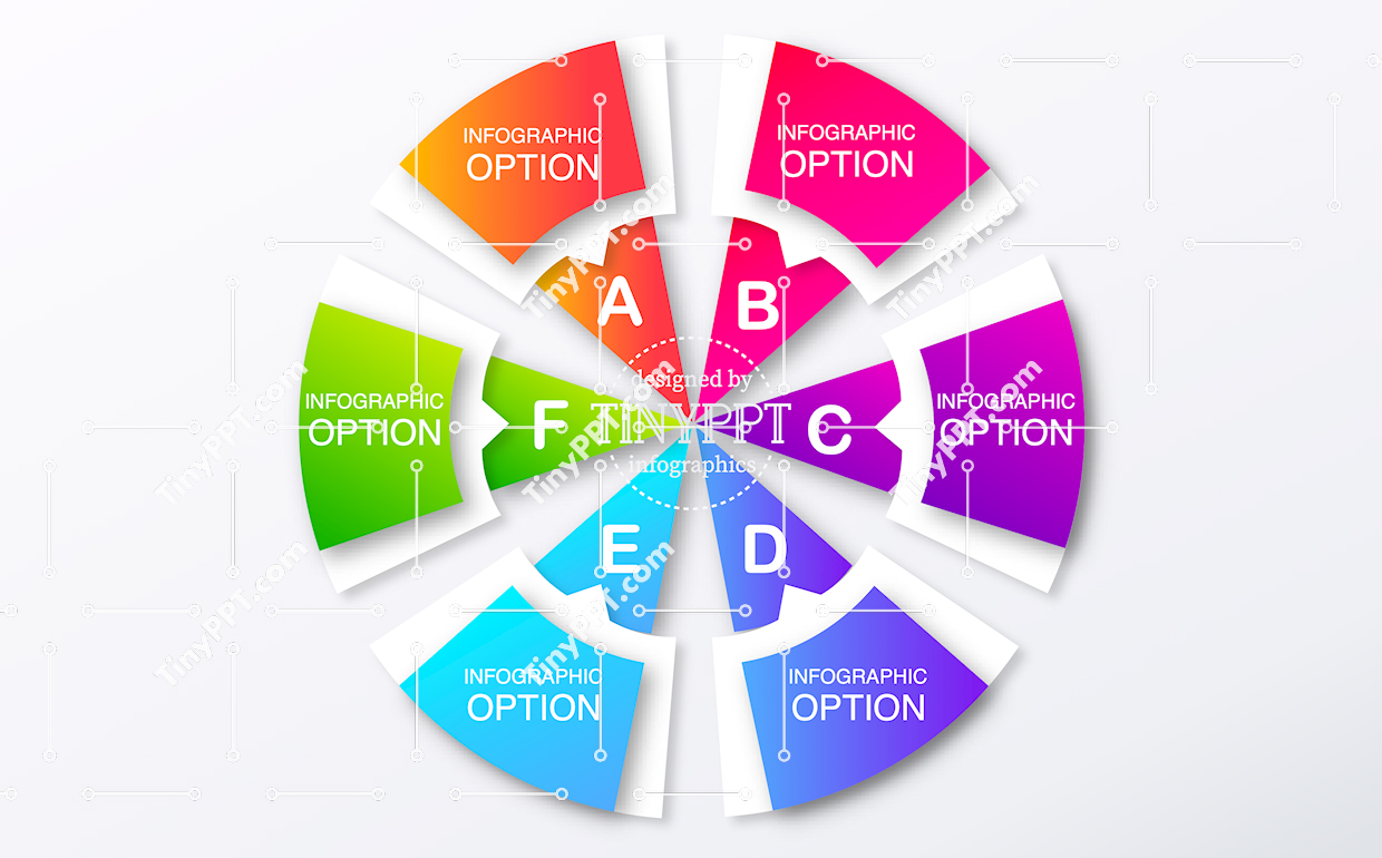 Segmented Wheel Infographic PPT