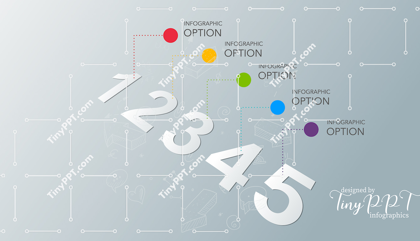 Numbered Steps Infographic PPT