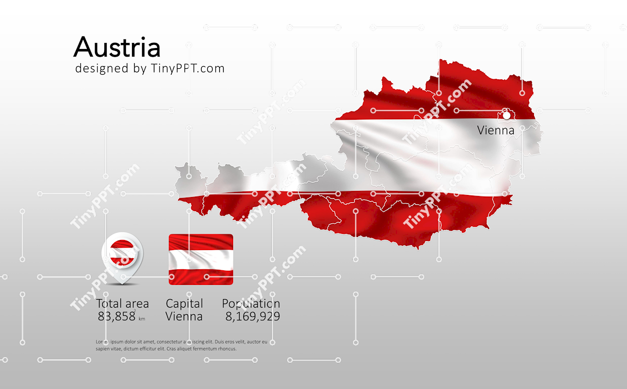 Austria Map Infographic PPT