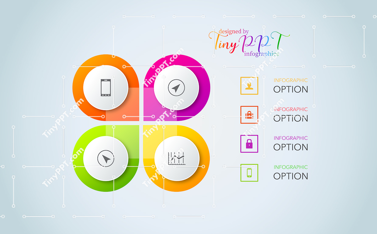 Four Section Cycle Diagram PPT