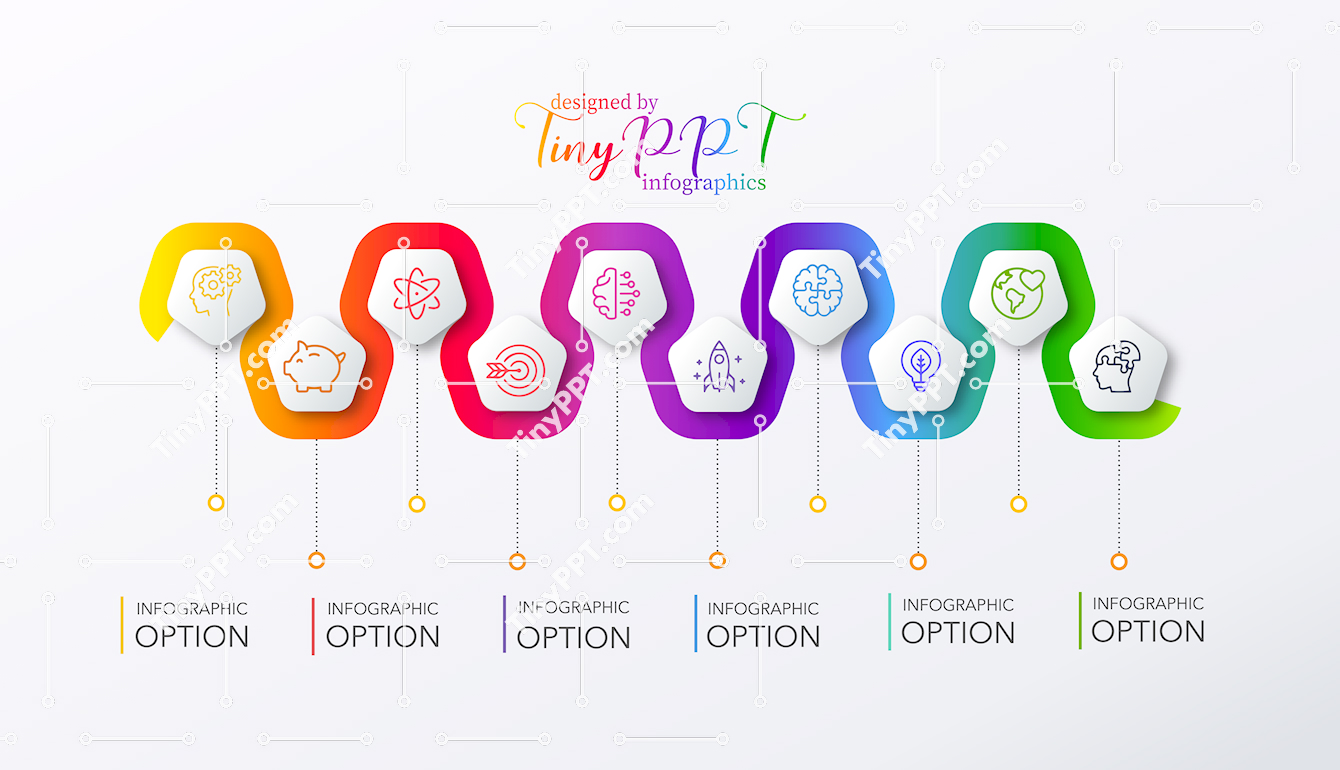 Curved Roadmap PowerPoint Diagram
