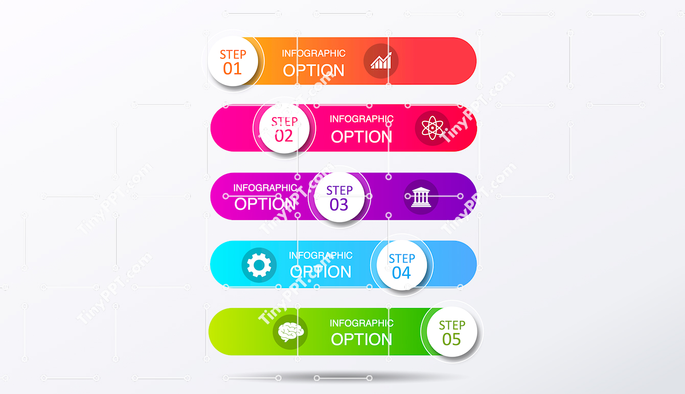 Vertical Steps Infographic PPT