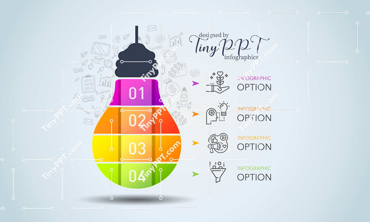 Lightbulb Process Infographic PPT