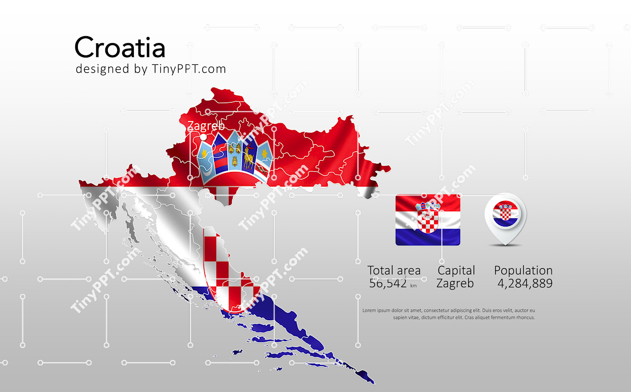 Croatia National Map Infographic
