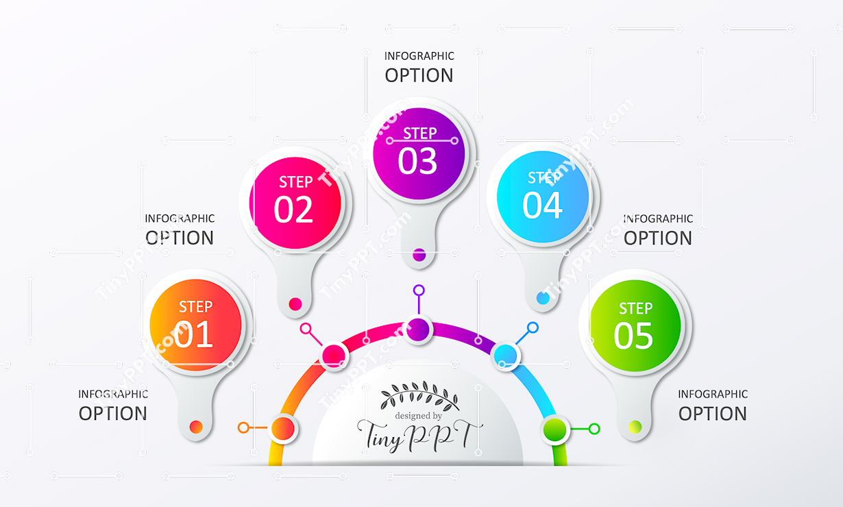 Arc Process Flow PowerPoint Template