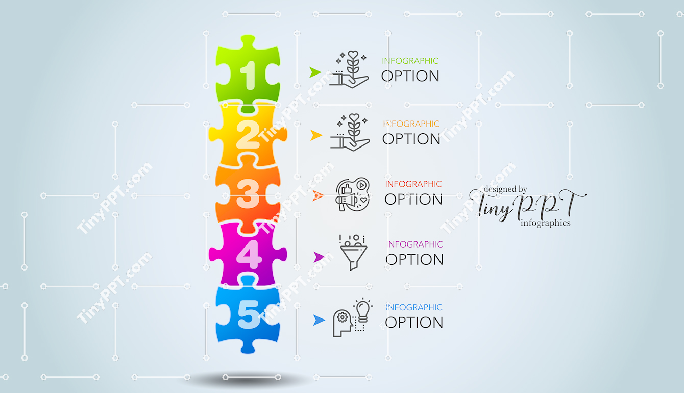 Puzzle Process Infographic PowerPoint