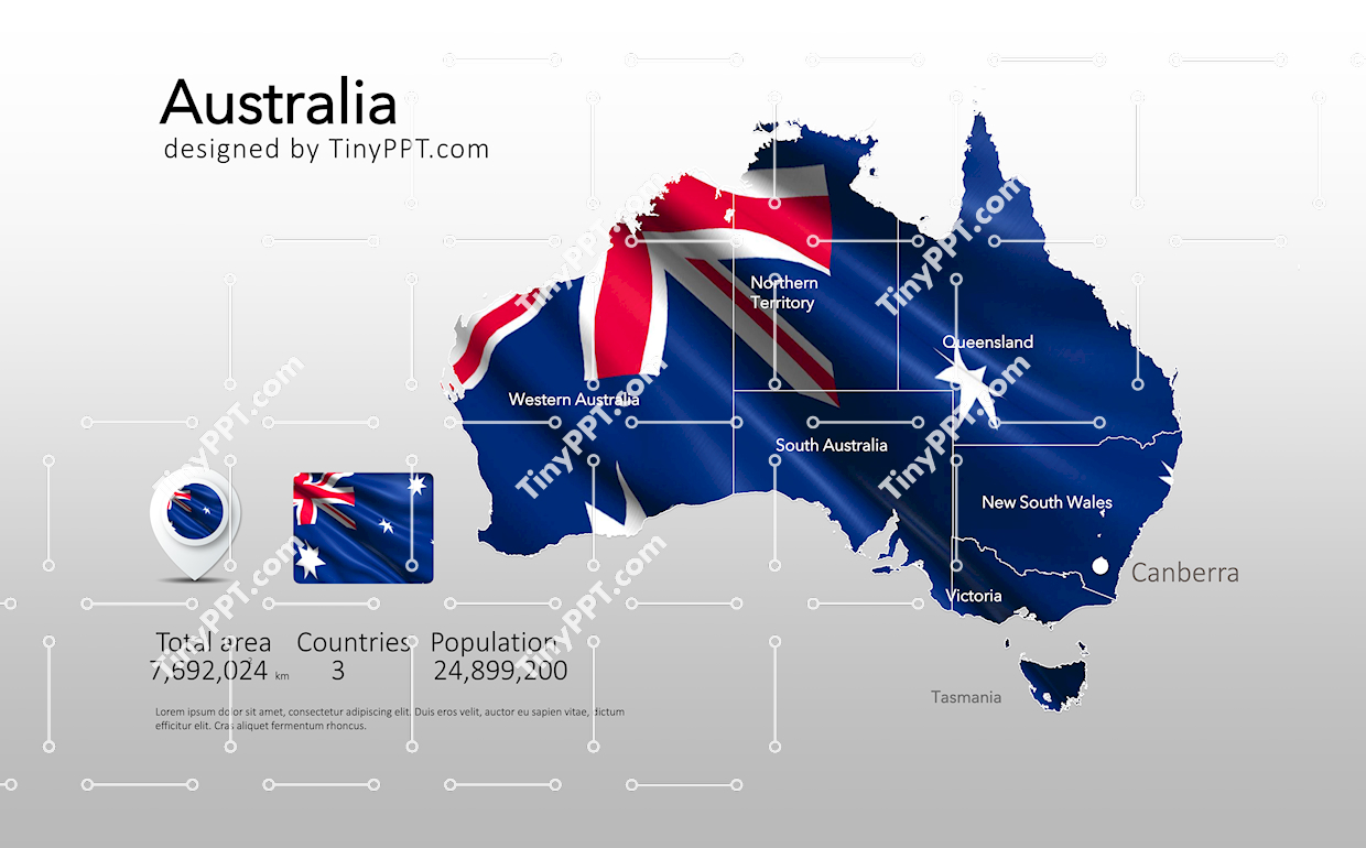 Australia States Map PPT