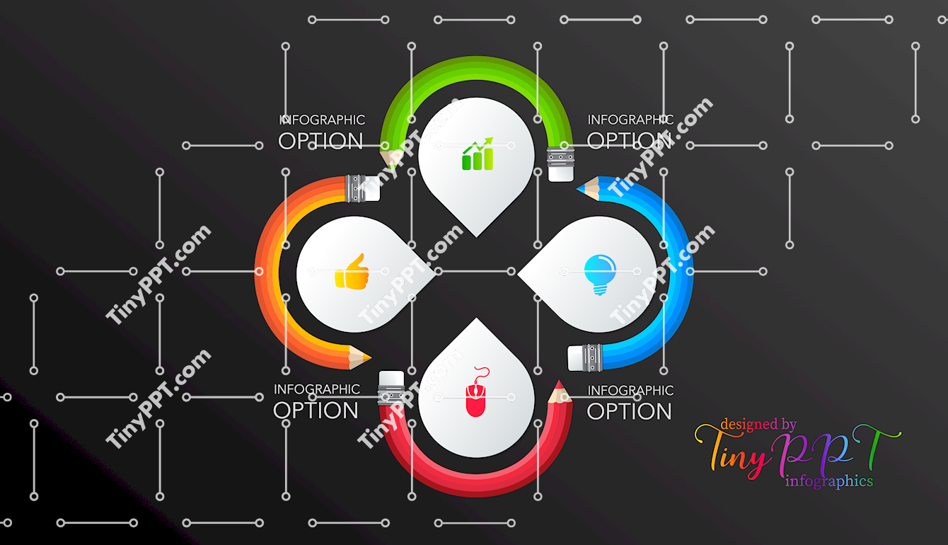 Cycle Pencil Loop Diagram PPT