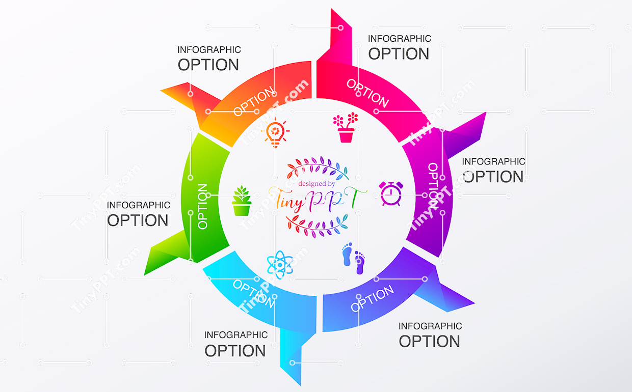 Radial Process Infographic PowerPoint