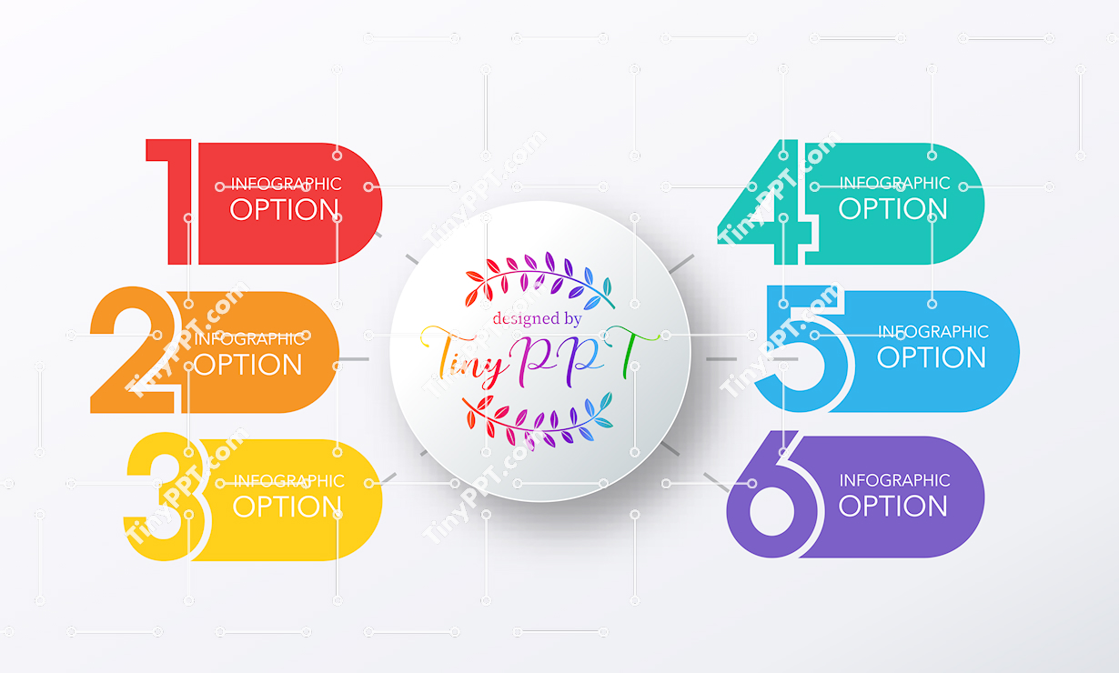 Radial Options Infographic Template