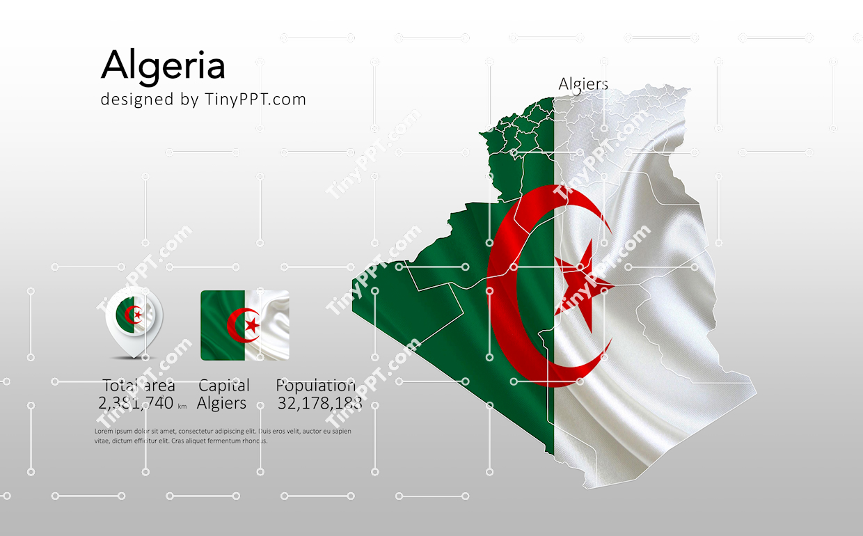 Algeria Country Map PPT