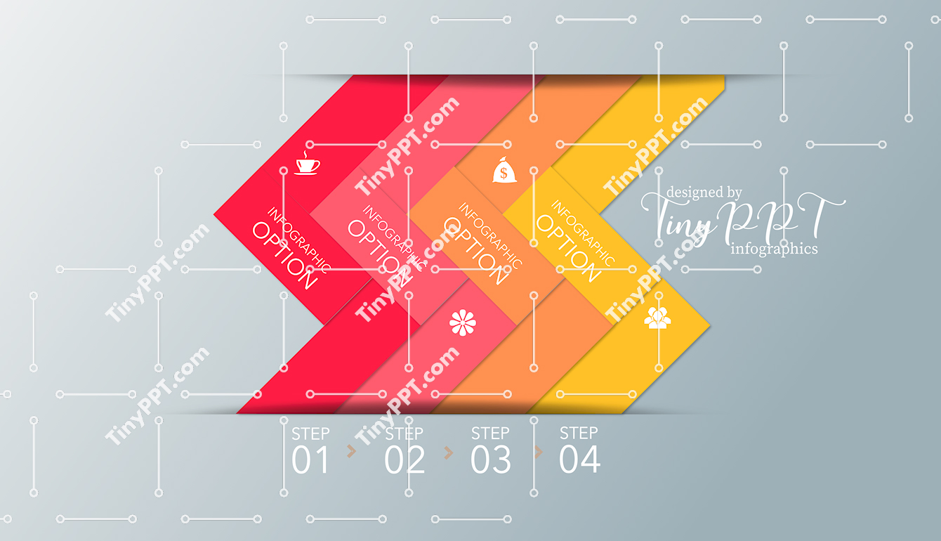 Chevron Steps Infographic Slide