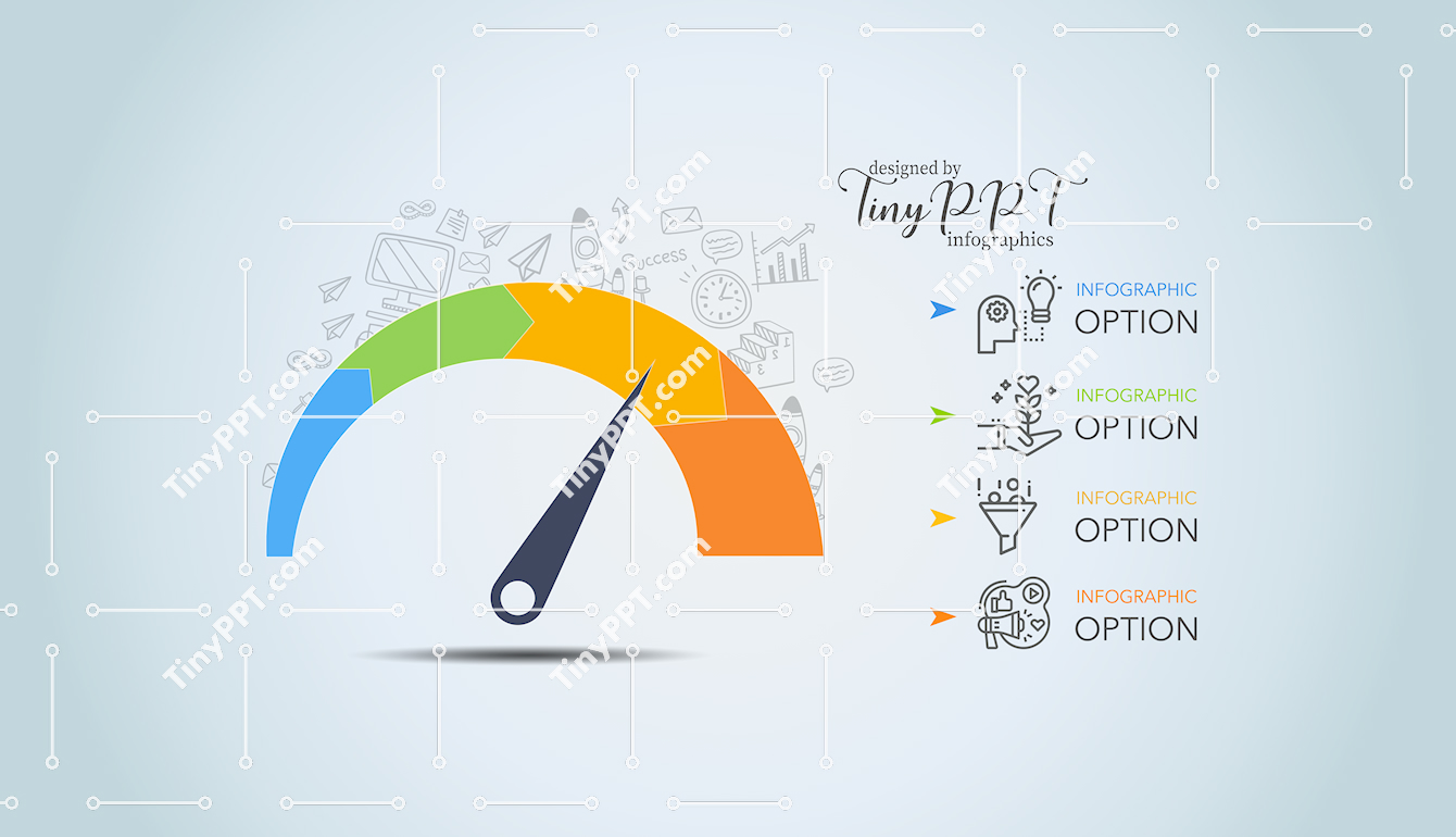 Performance Gauge Infographic PowerPoint