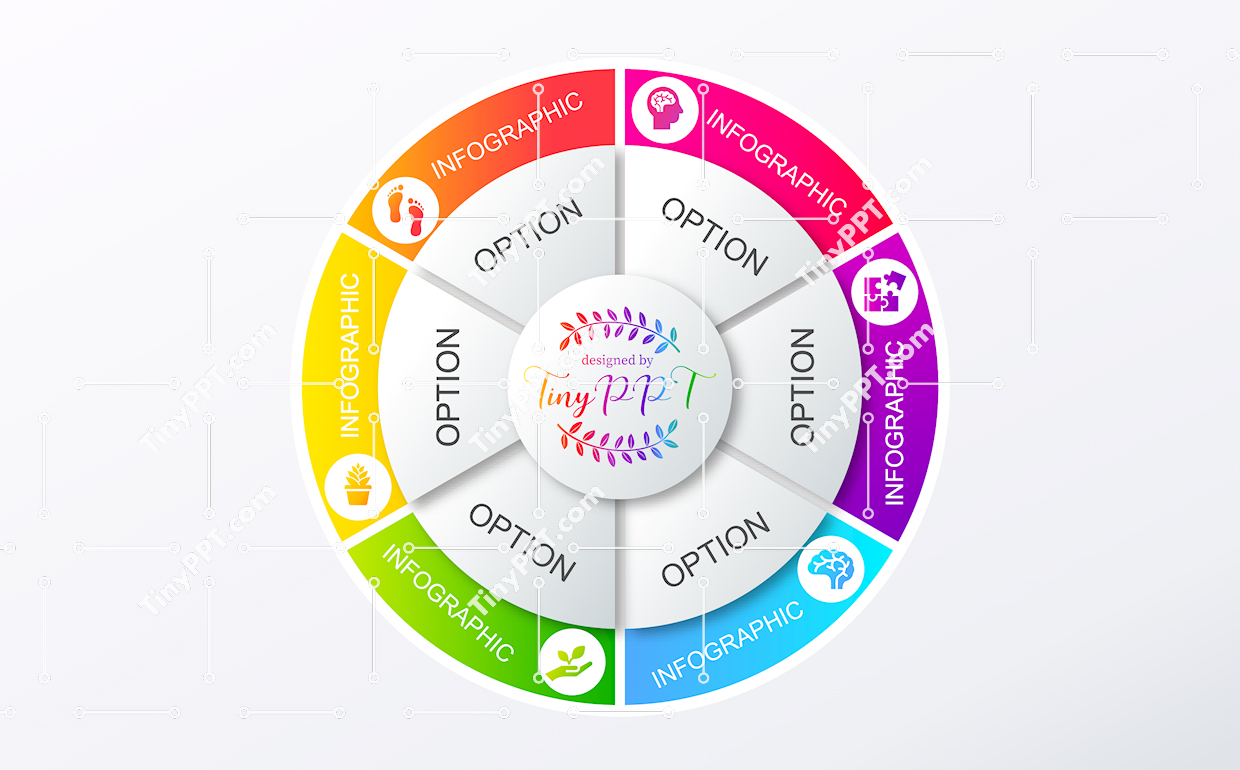 Cycle Wheel Infographic PPT