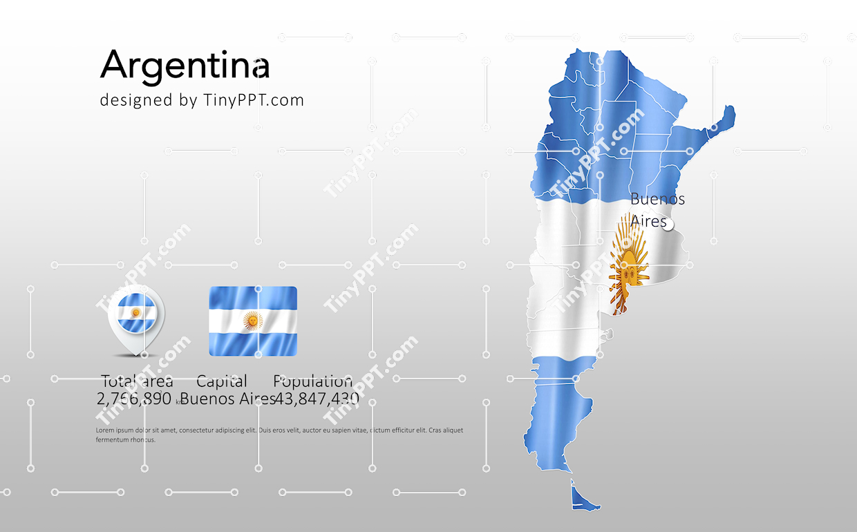 Argentina Map Presentation PPT