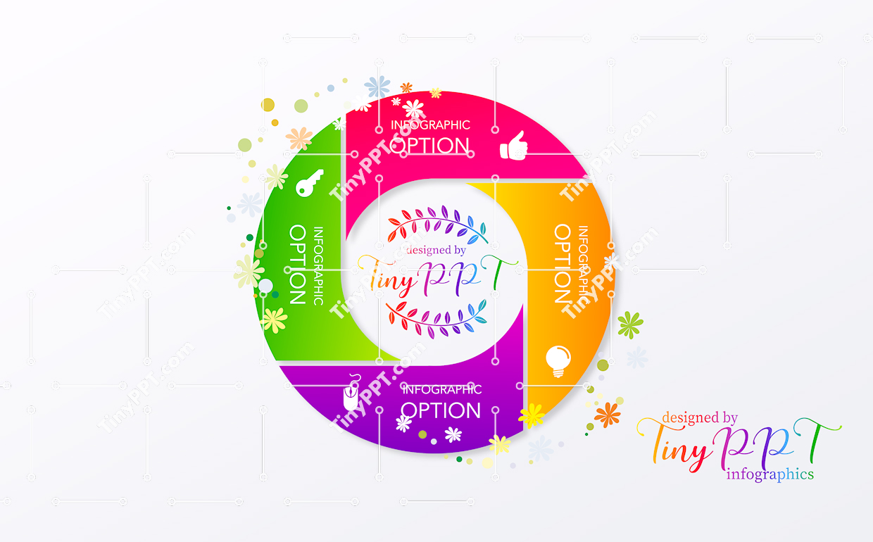 Decorative Cycle Infographic PPT